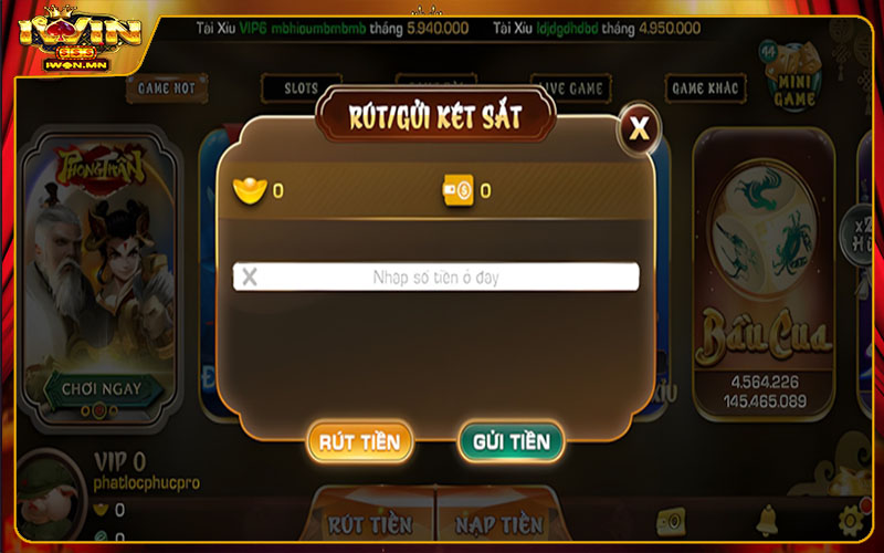 Giao dịch tại nhà cái iWin có mất phí không?